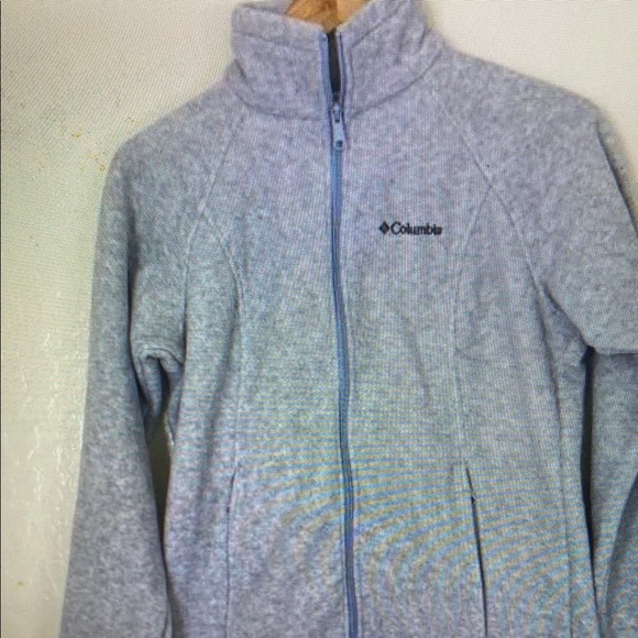 Columbia Women's Gray Full Zip Fleece Jacket with Zipped Pockets Size Small - Picture 1 of 1